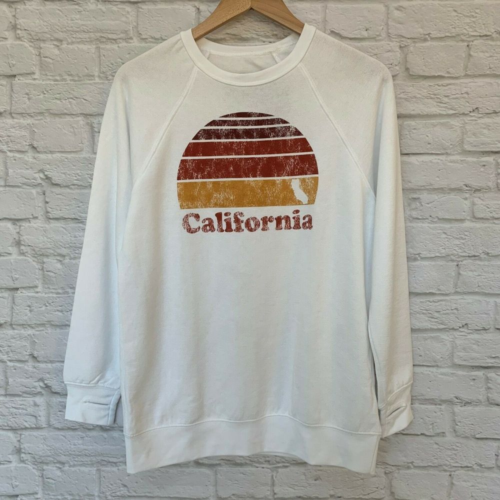 NEW California Sweater Rising Sun State of Mine